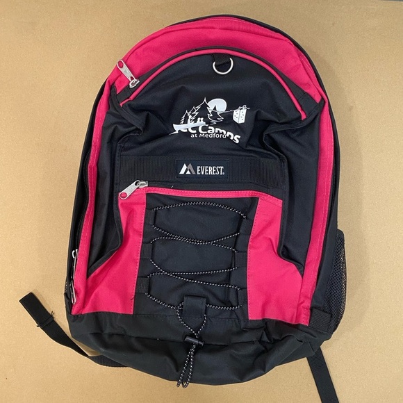 Everest Black and Pink Backpack - Picture 1 of 8